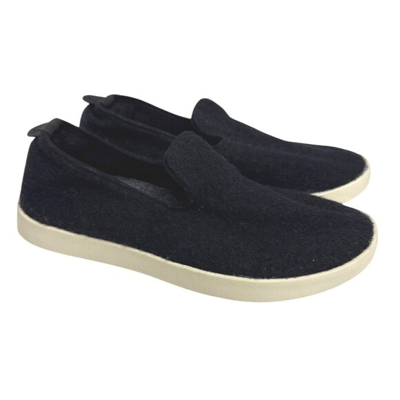 Allbirds Kid's Wool Lounger Loafers Sneakers Slip On Black Merino Wool Youth 2 - Picture 1 of 7